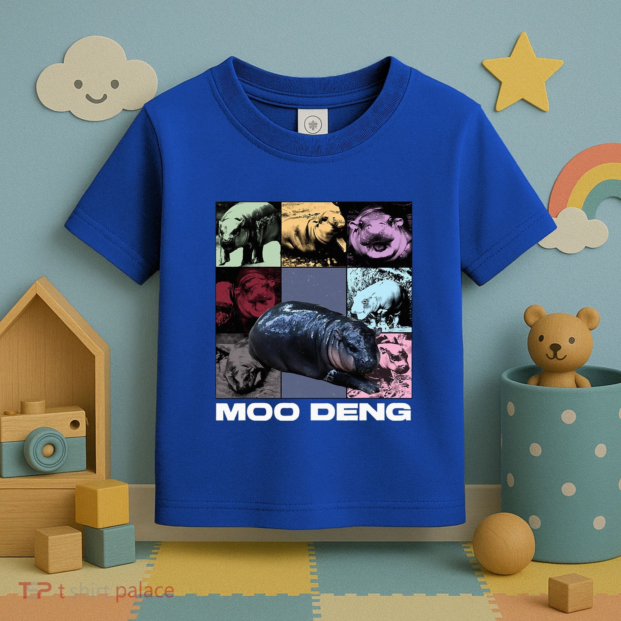 In My Moo Deng Era Funny Cute Baby Hippo Toddler T-Shirt