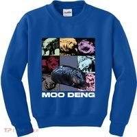 In My Moo Deng Era Funny Cute Baby Hippo Kids Sweatshirt thumb 0