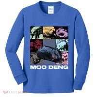 In My Moo Deng Era Funny Cute Baby Hippo Kids Long Sleeve Shirt thumb 0