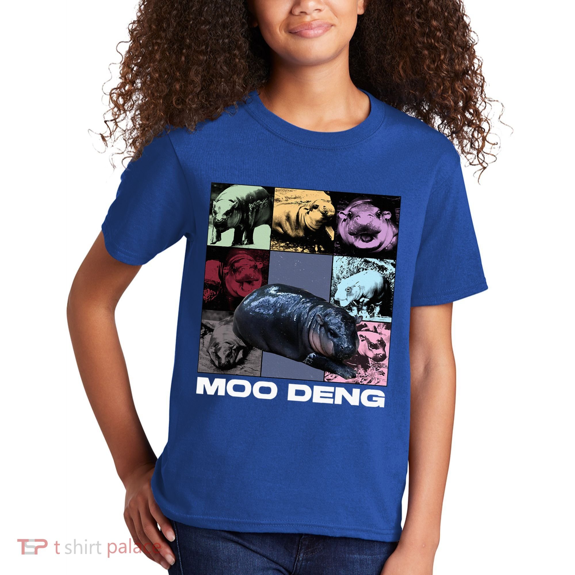 In My Moo Deng Era Funny Cute Baby Hippo Kids T-Shirt