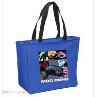 In My Moo Deng Era Funny Cute Baby Hippo Tote Bag thumb 2