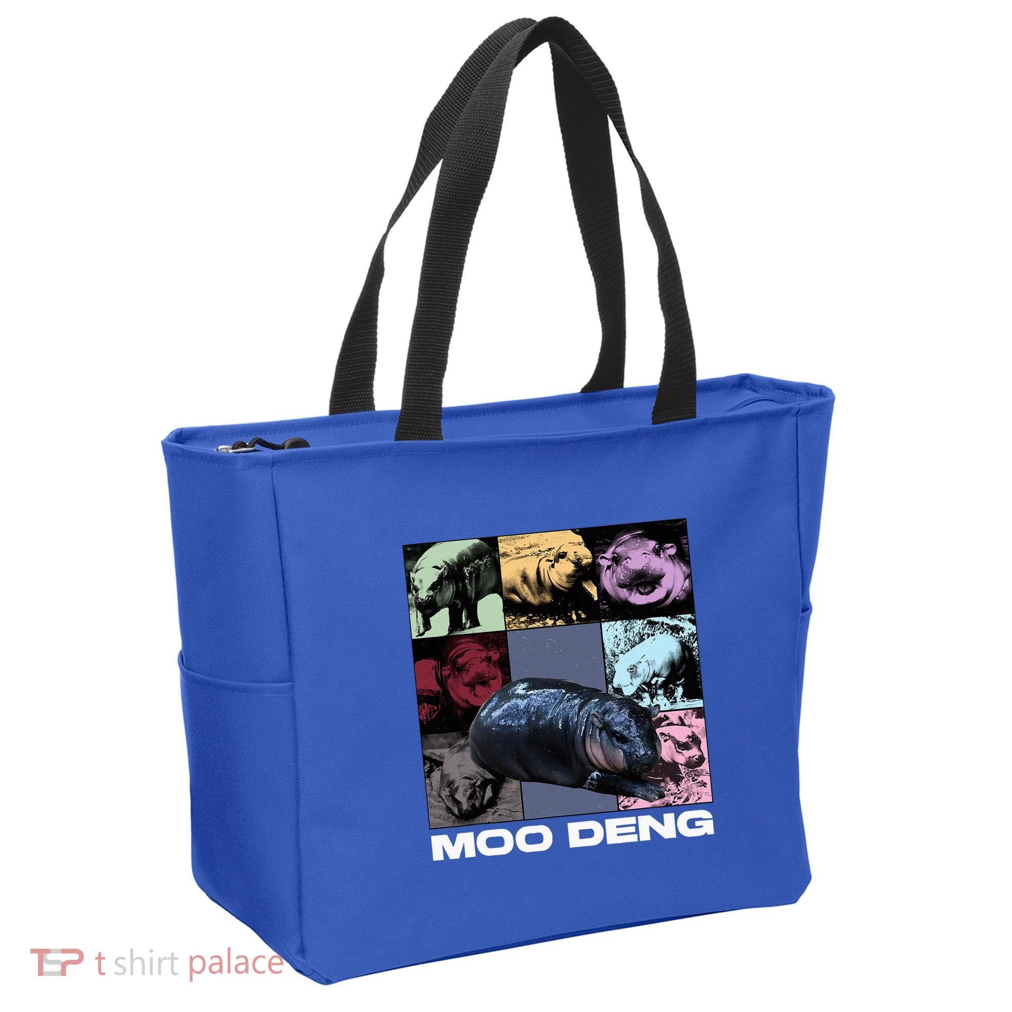 In My Moo Deng Era Funny Cute Baby Hippo Tote Bag