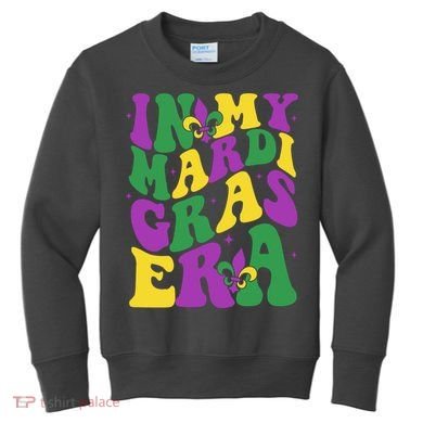 In My Mardi Gras Era Celebration Kids Sweatshirt