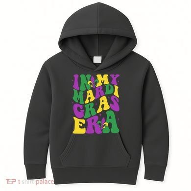 In My Mardi Gras Era Celebration Kids Hoodie