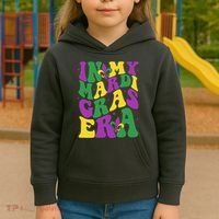 In My Mardi Gras Era Celebration Kids Hoodie thumb 3