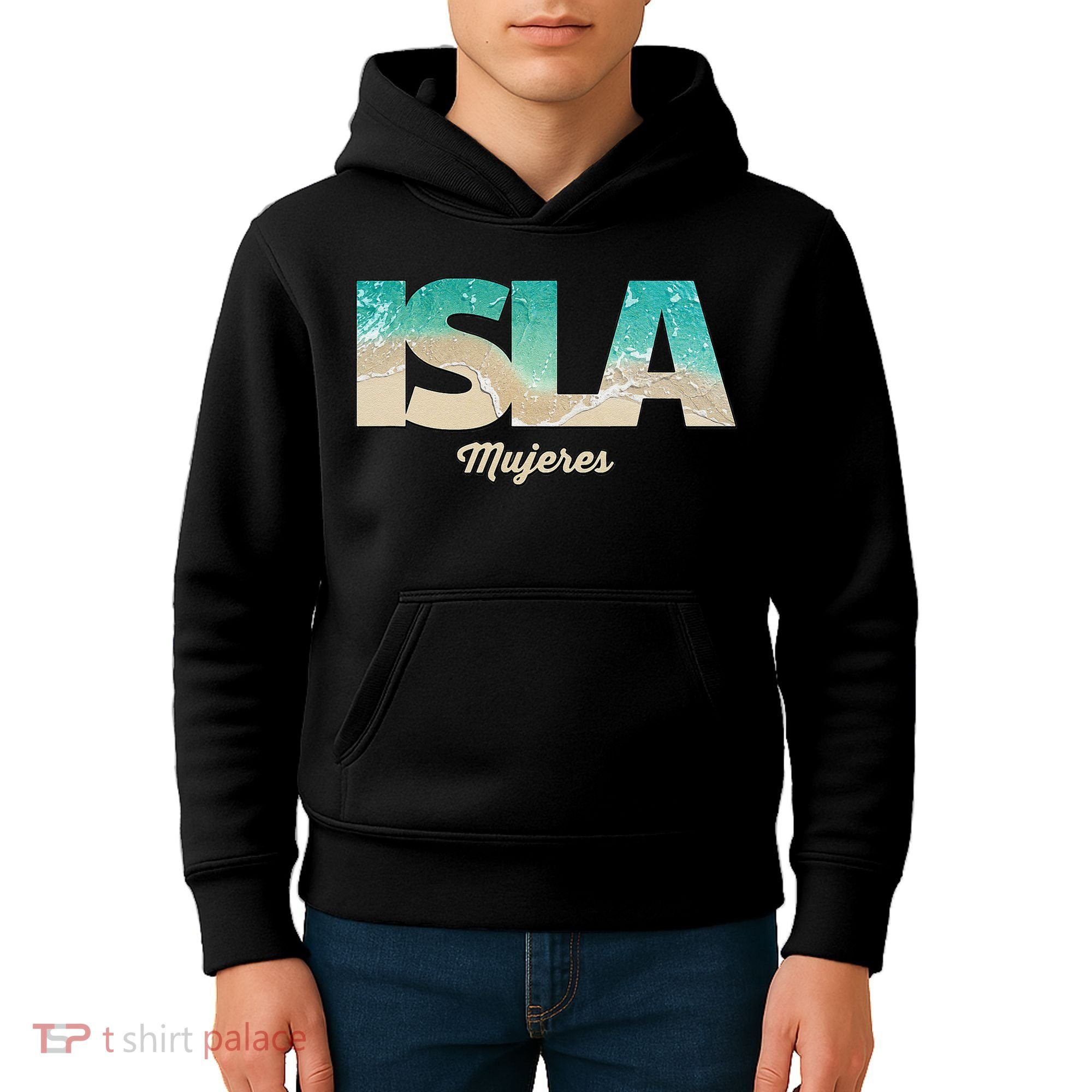 Isla Mujeres Mexico Beach Vibes Beaches Kids Hoodie