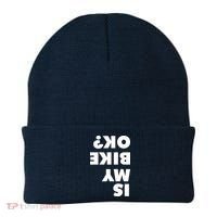 Is My Mountain Bike OK Funny Mountain Biking Biker Gift Beanie thumb 0