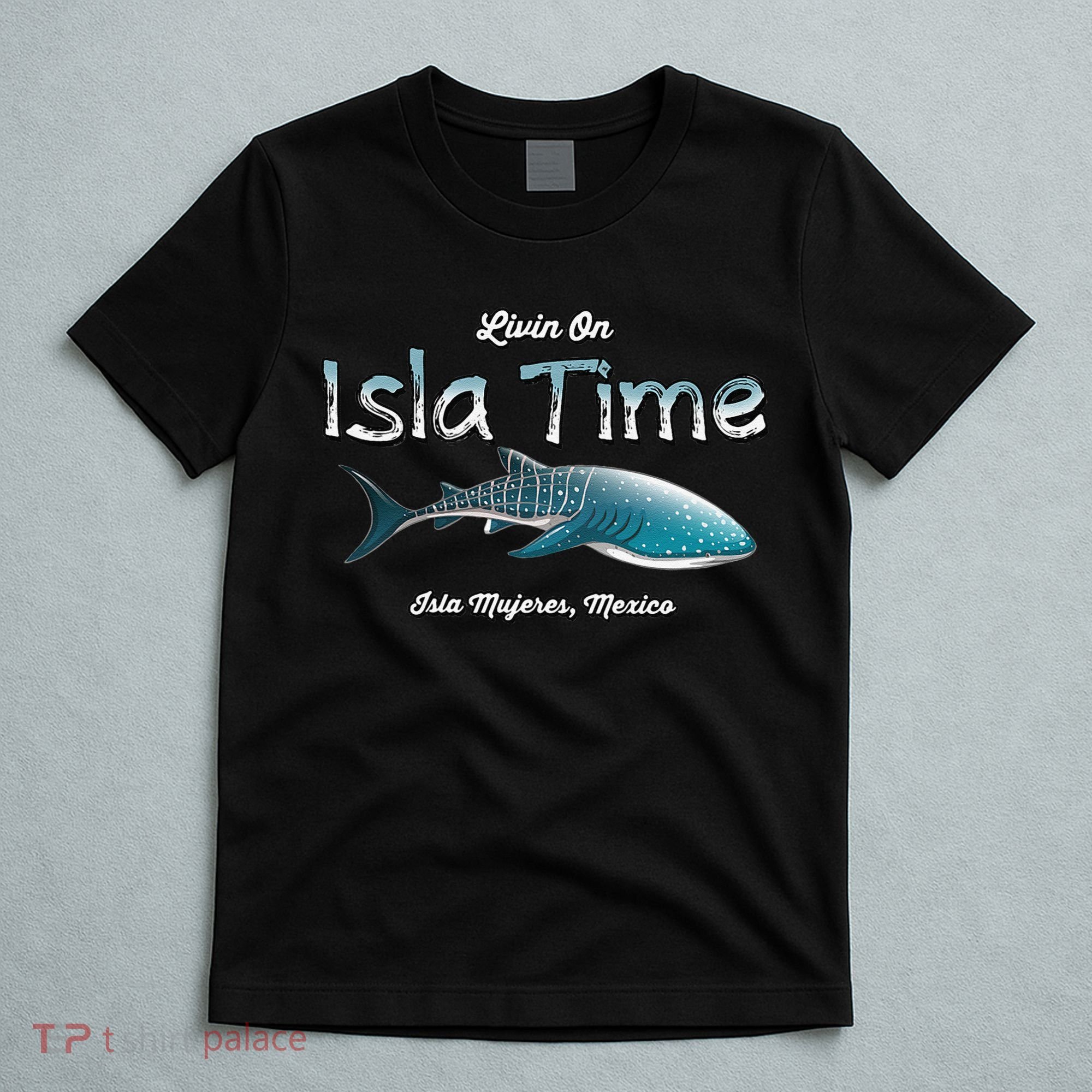 Isla Mujeres Mexico Island Near Cancun Whale Shark T-Shirt