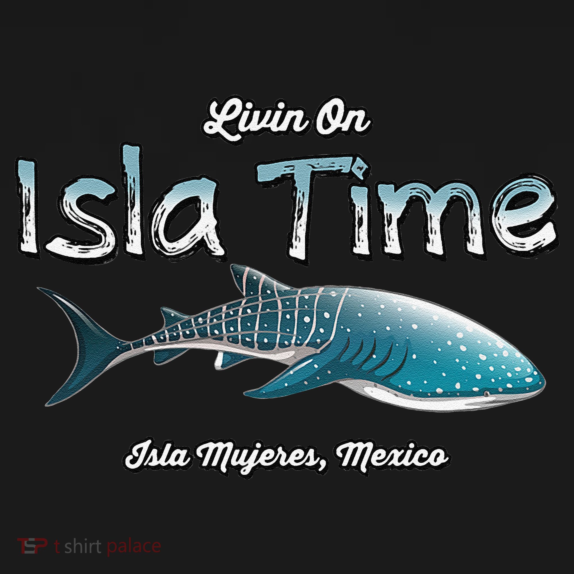 Isla Mujeres Mexico Island Near Cancun Whale Shark T-Shirt