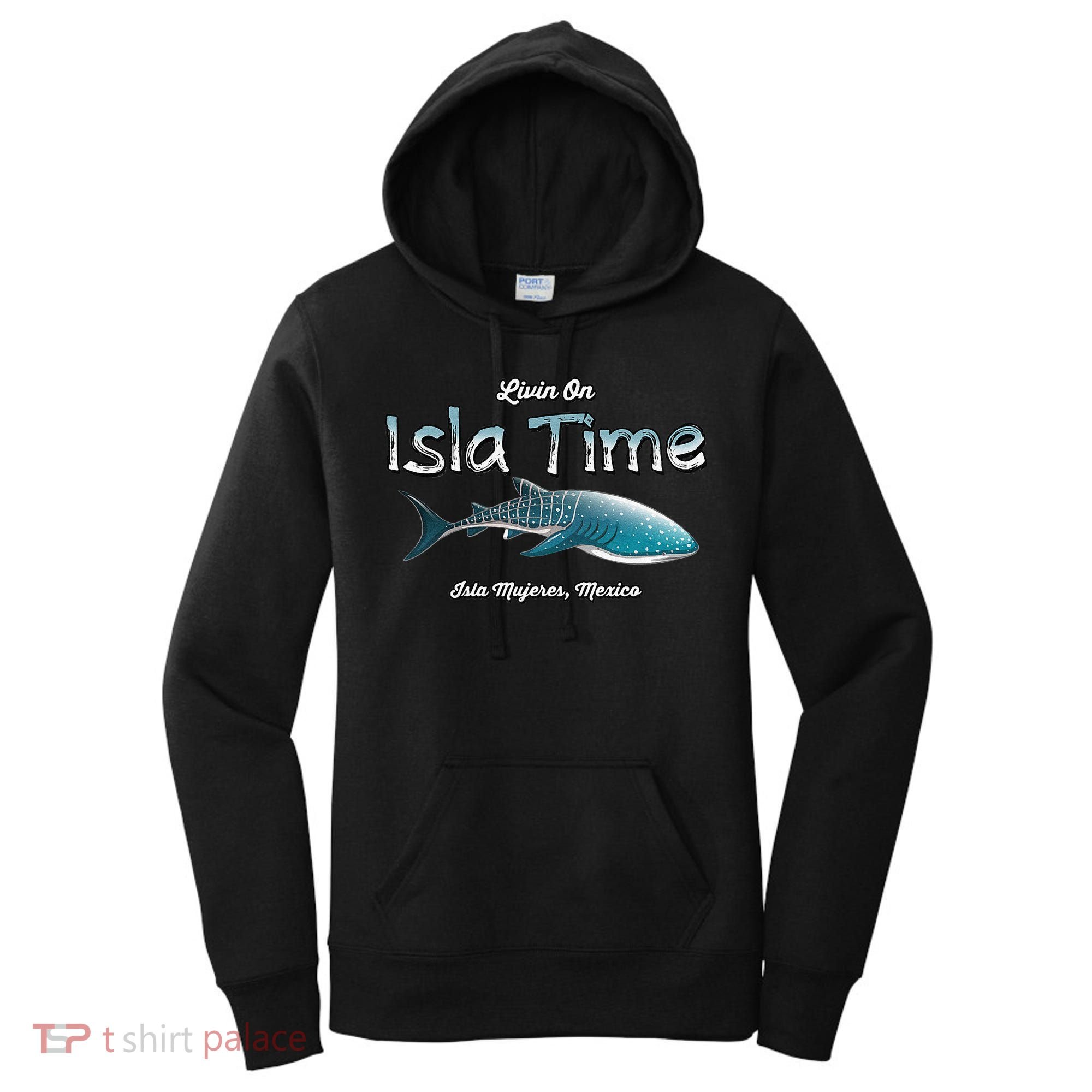 Isla Mujeres Mexico Island Near Cancun Whale Shark Women's Hoodie