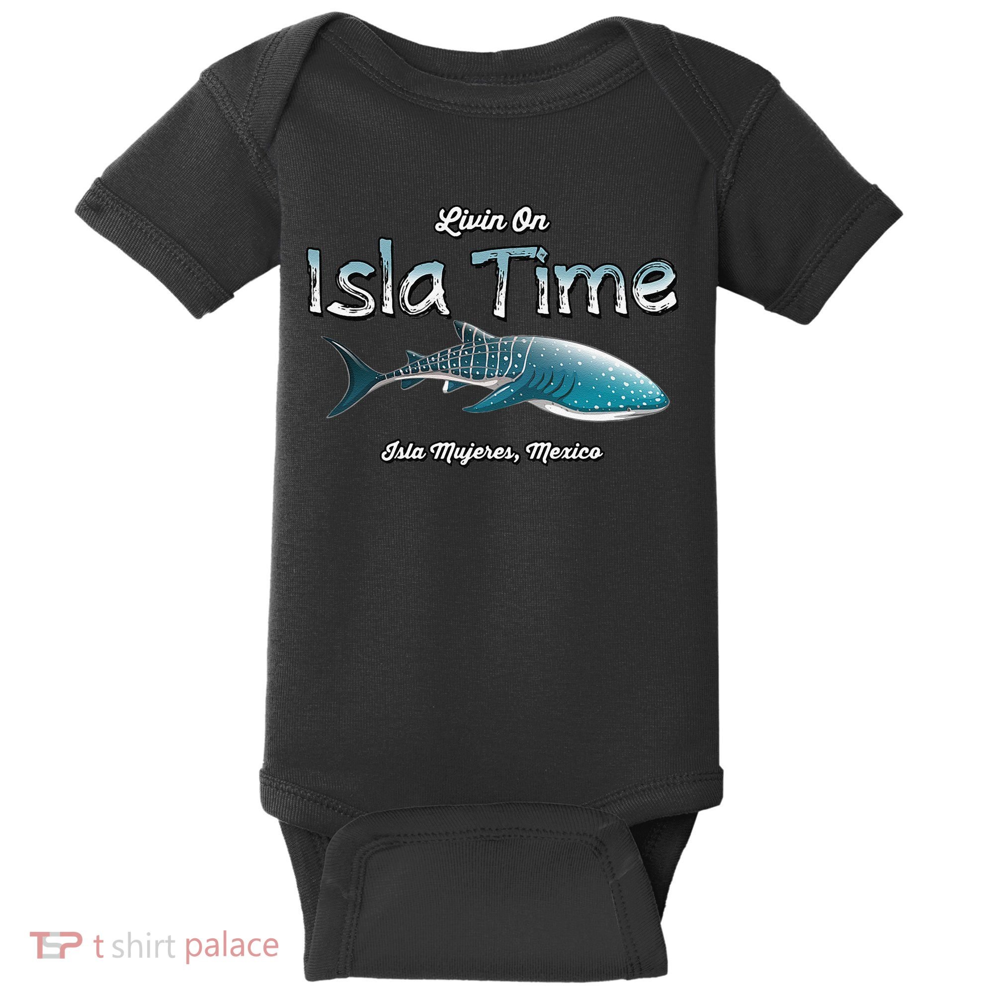 Isla Mujeres Mexico Island Near Cancun Whale Shark Baby Bodysuit