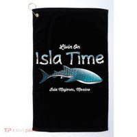 Isla Mujeres Mexico Island Near Cancun Whale Shark Golf Towel thumb 0