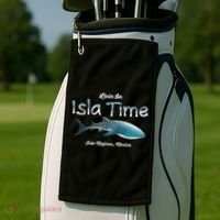 Isla Mujeres Mexico Island Near Cancun Whale Shark Golf Towel thumb 2