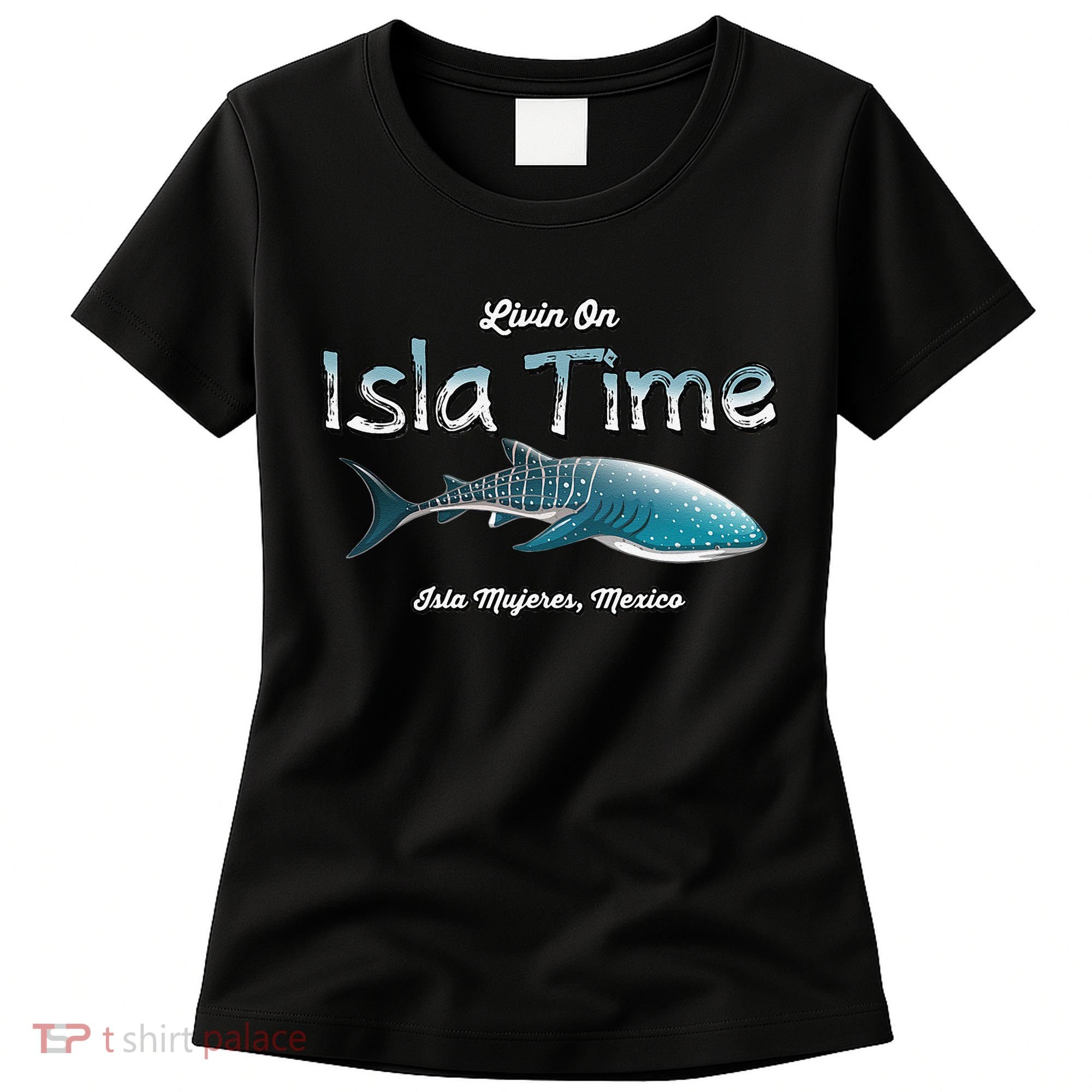 Isla Mujeres Mexico Island Near Cancun Whale Shark Women's T-Shirt