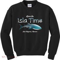 Isla Mujeres Mexico Island Near Cancun Whale Shark Kids Sweatshirt thumb 0