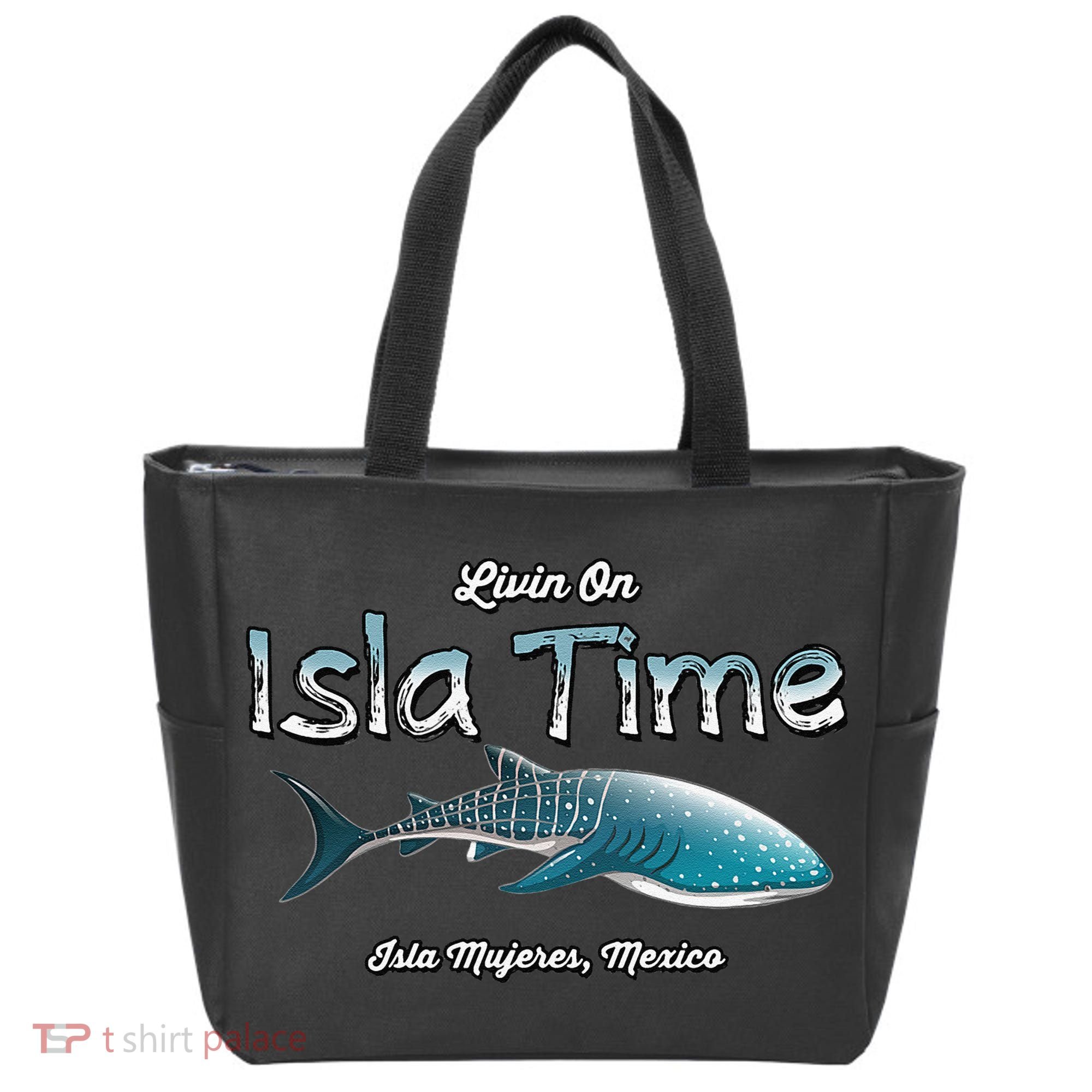 Isla Mujeres Mexico Island Near Cancun Whale Shark Tote Bag