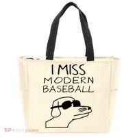 I Miss Modern Baseball Funny Dog Sport Lover Tote Bag thumb 0