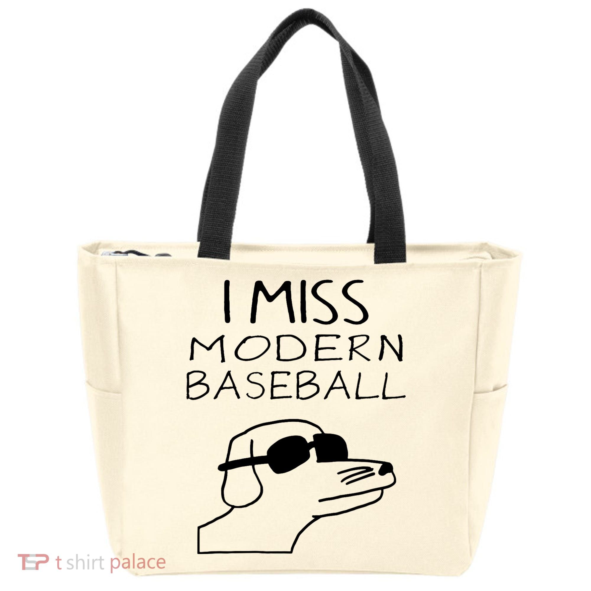 I Miss Modern Baseball Funny Dog Sport Lover Tote Bag