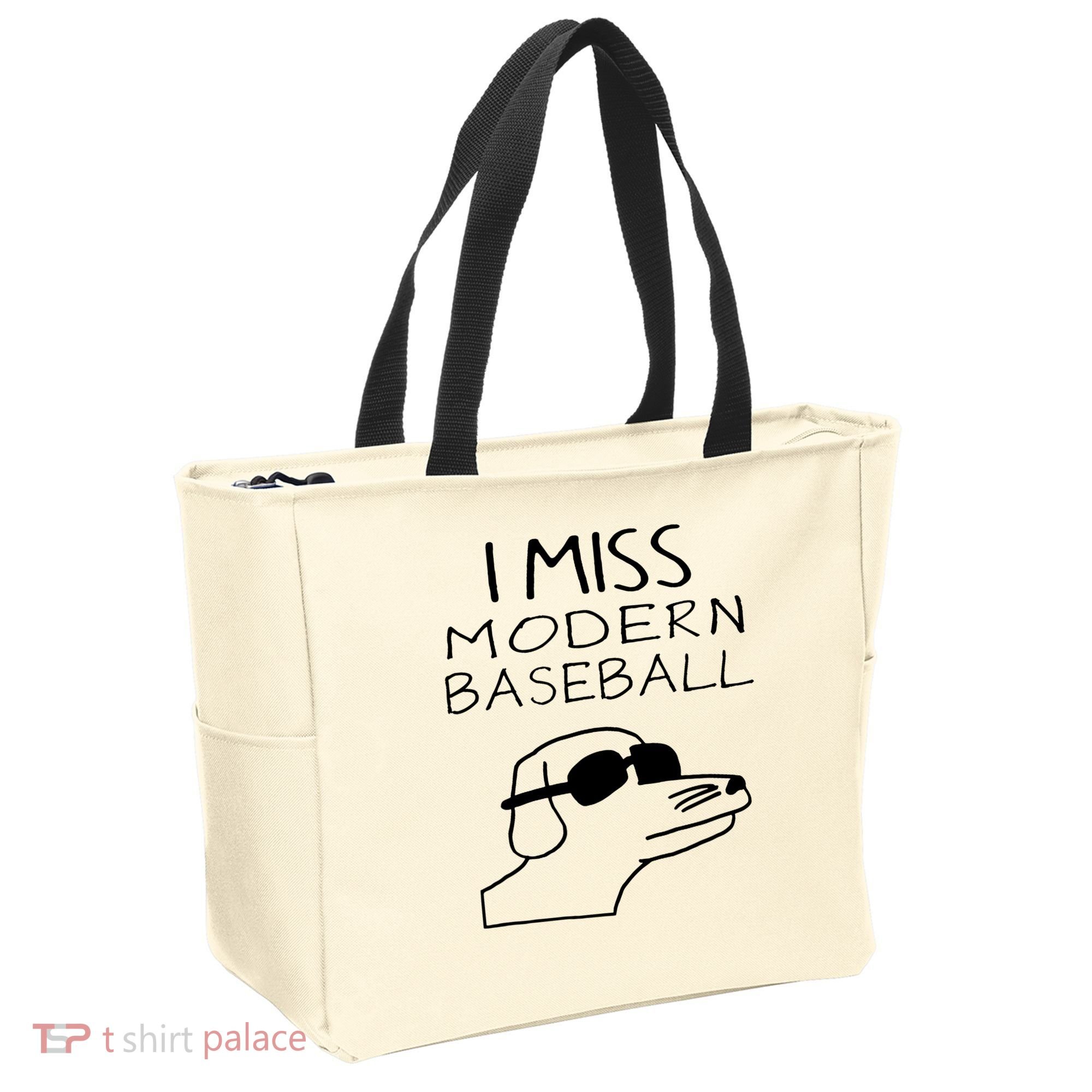 I Miss Modern Baseball Funny Dog Sport Lover Tote Bag