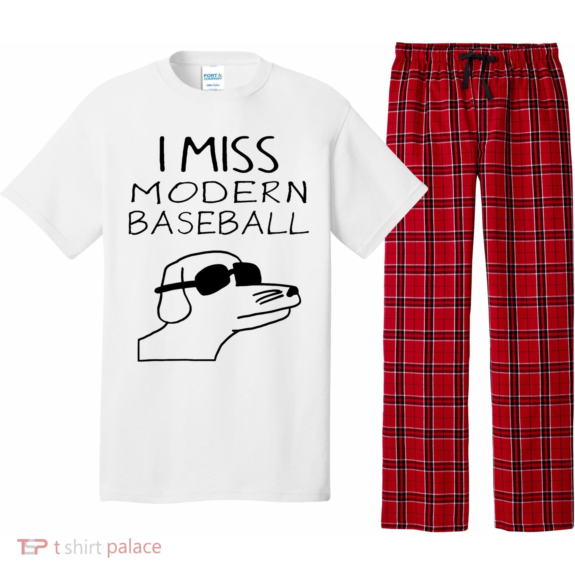 I Miss Modern Baseball Funny Dog Sport Lover Pajama Set