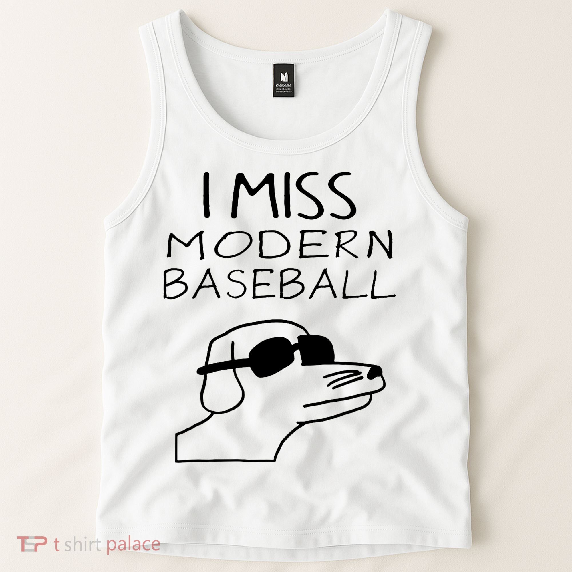I Miss Modern Baseball Funny Dog Sport Lover Tank Top