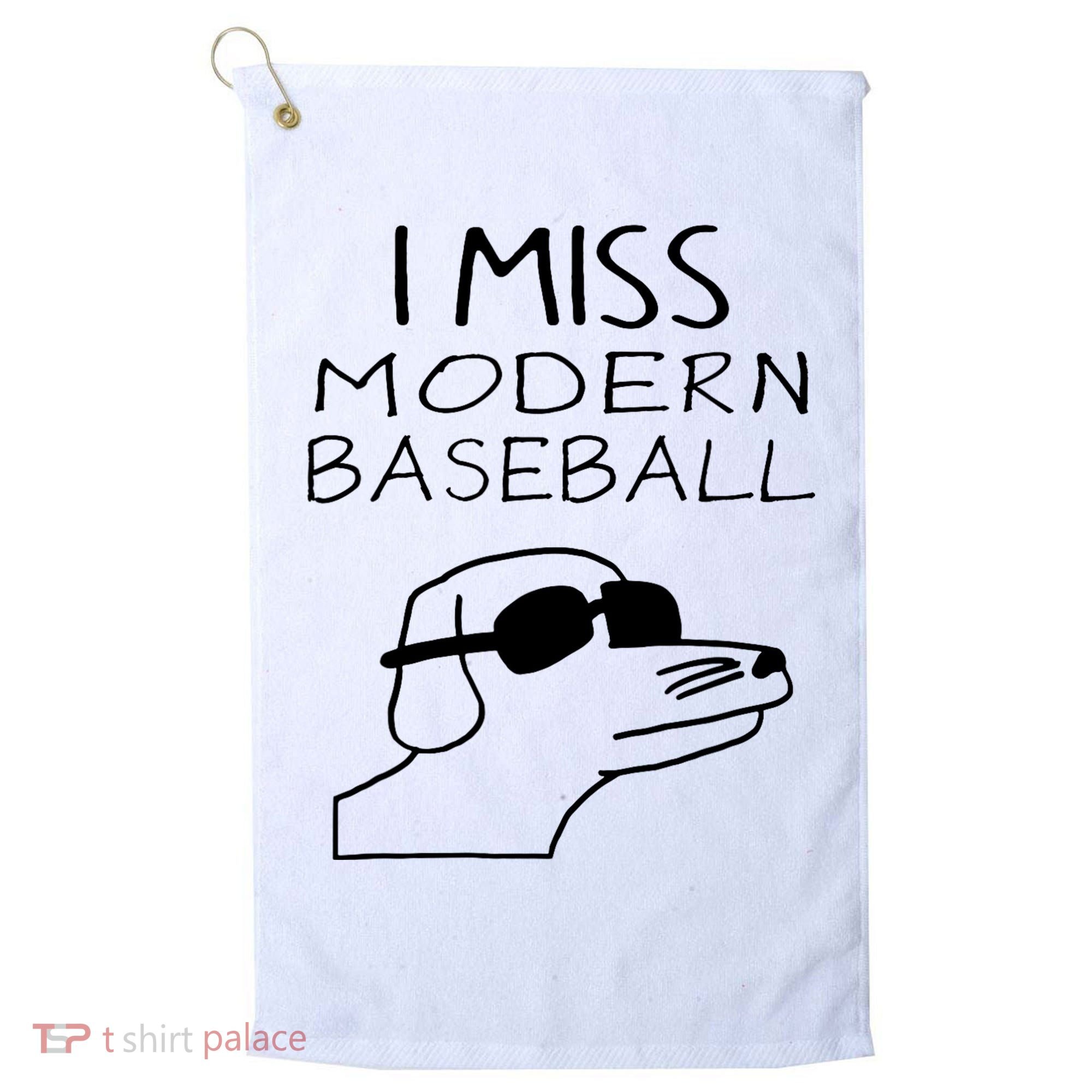 I Miss Modern Baseball Funny Dog Sport Lover Golf Towel