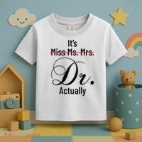 It's Miss Ms Mrs Dr Actually Doctor Graduation Toddler T-Shirt thumb 3