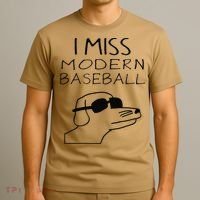 I Miss Modern Baseball Funny Dog Sport Lover T-Shirt thumb 3