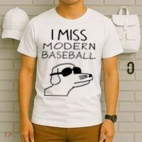 I Miss Modern Baseball Funny Dog Sport Lover T-Shirt thumb 6