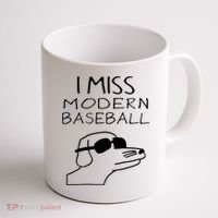 I Miss Modern Baseball Funny Dog Sport Lover Coffee Mug thumb 1