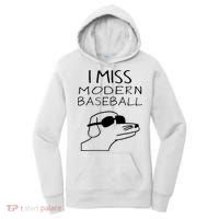 I Miss Modern Baseball Funny Dog Sport Lover Women's Hoodie thumb 0