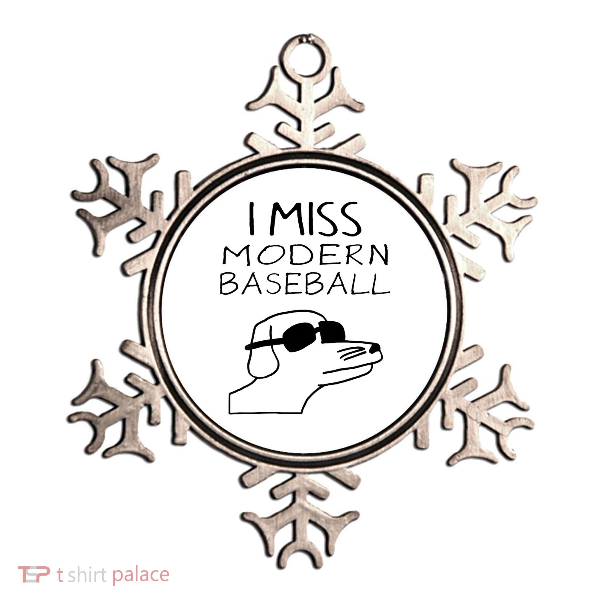 I Miss Modern Baseball Funny Dog Sport Lover Ornament