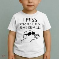 I Miss Modern Baseball Funny Dog Sport Lover Toddler T-Shirt thumb 2