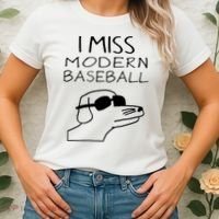 I Miss Modern Baseball Funny Dog Sport Lover Women's T-Shirt thumb 2