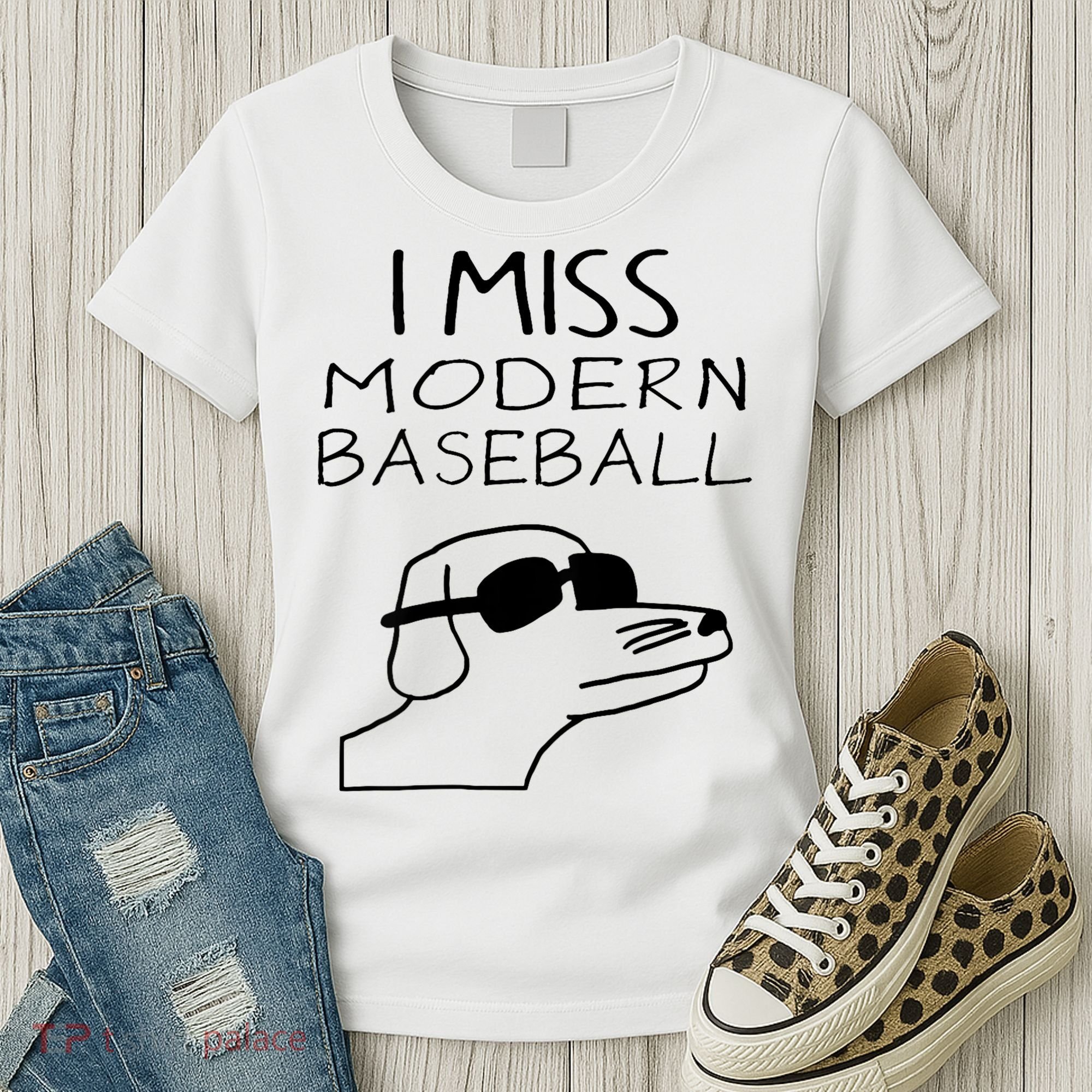 I Miss Modern Baseball Funny Dog Sport Lover Women's T-Shirt
