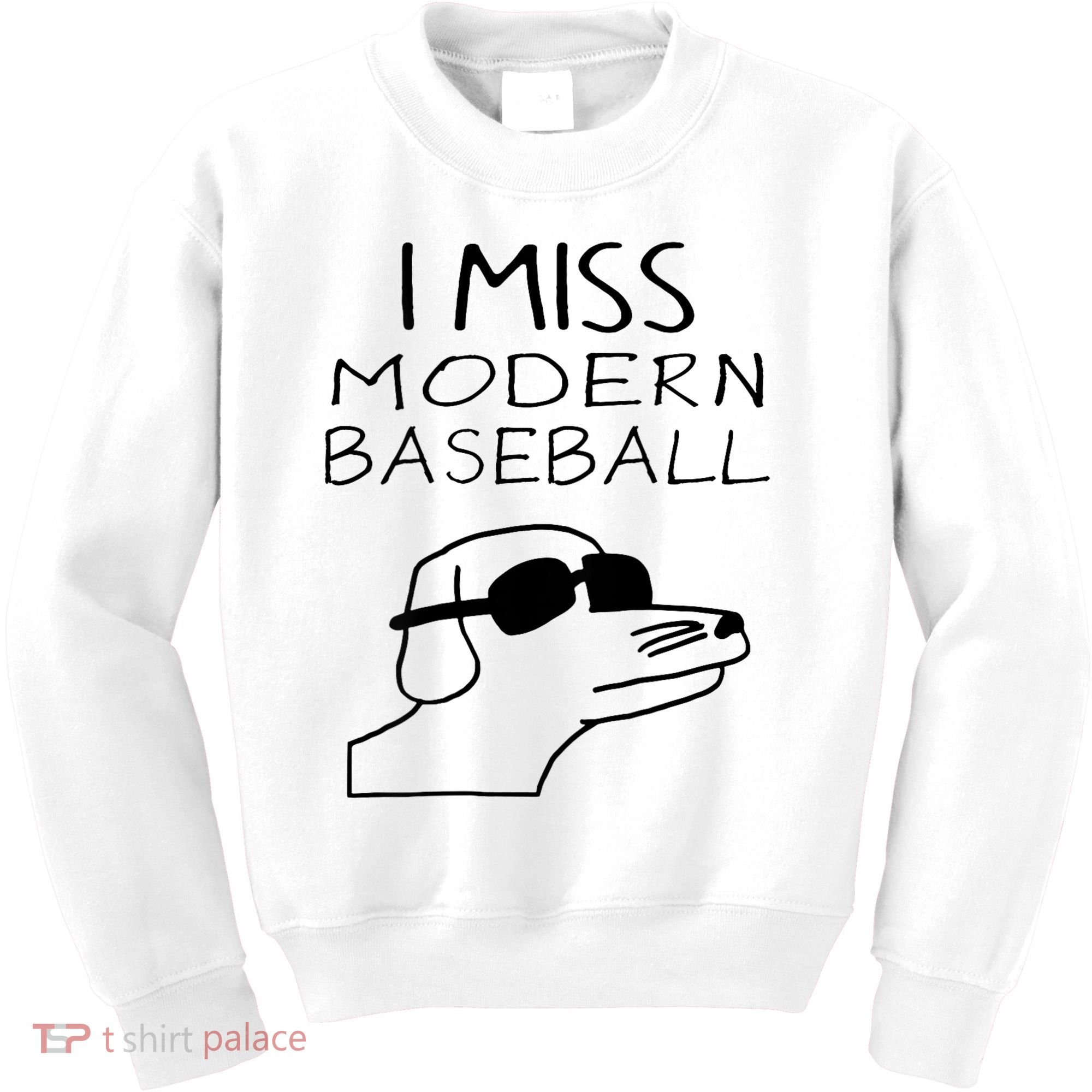 I Miss Modern Baseball Funny Dog Sport Lover Kids Sweatshirt