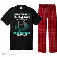 In My Mind Creating Spreadsheet Accountant Spreadsheet Pajama Set thumb 0