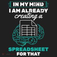 In My Mind Creating Spreadsheet Accountant Spreadsheet Tumbler thumb 3