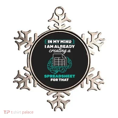 In My Mind Creating Spreadsheet Accountant Spreadsheet Ornament