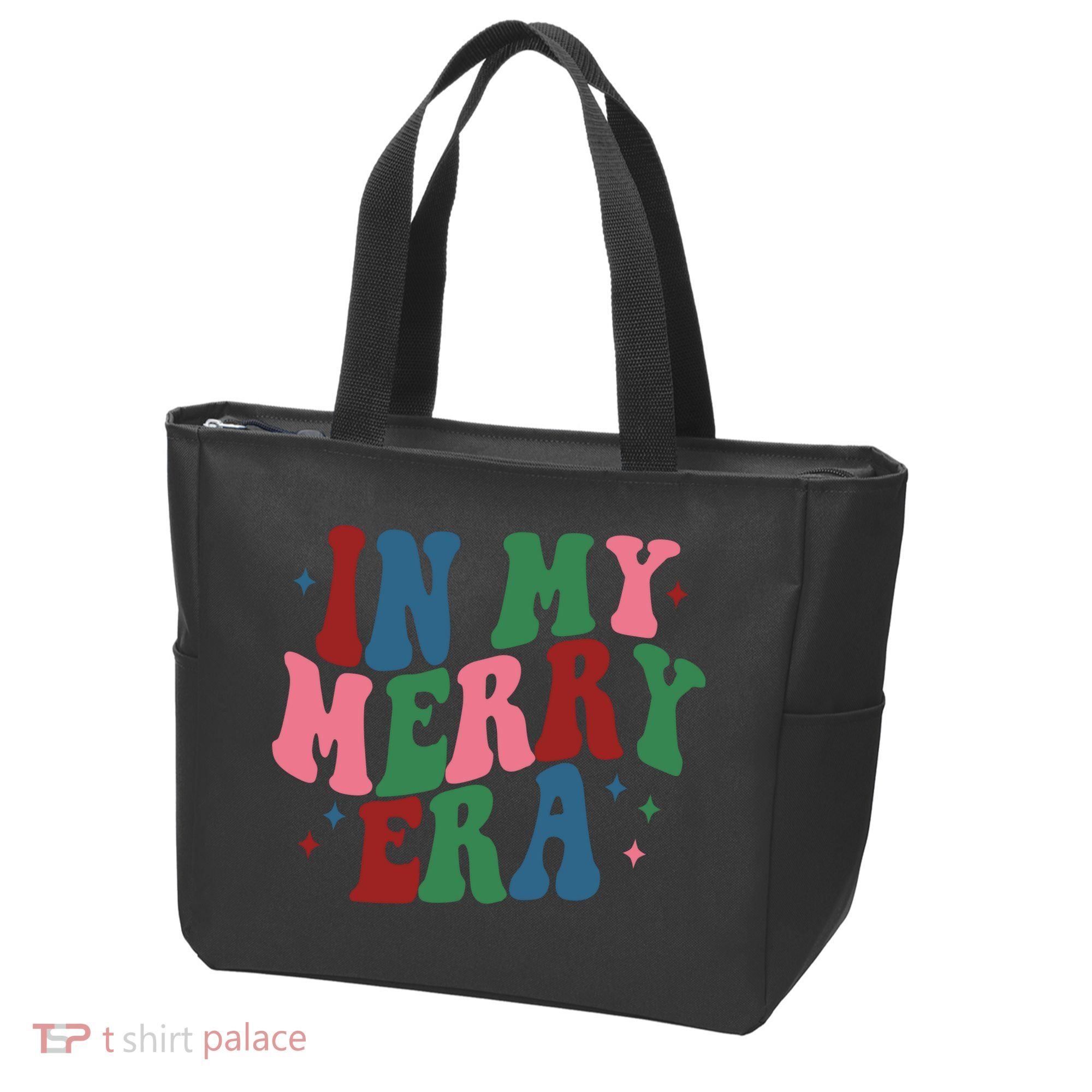 In My Merry Era Christmas Holiday Tote Bag