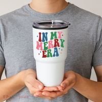 In My Merry Era Christmas Holiday Tumbler thumb 2