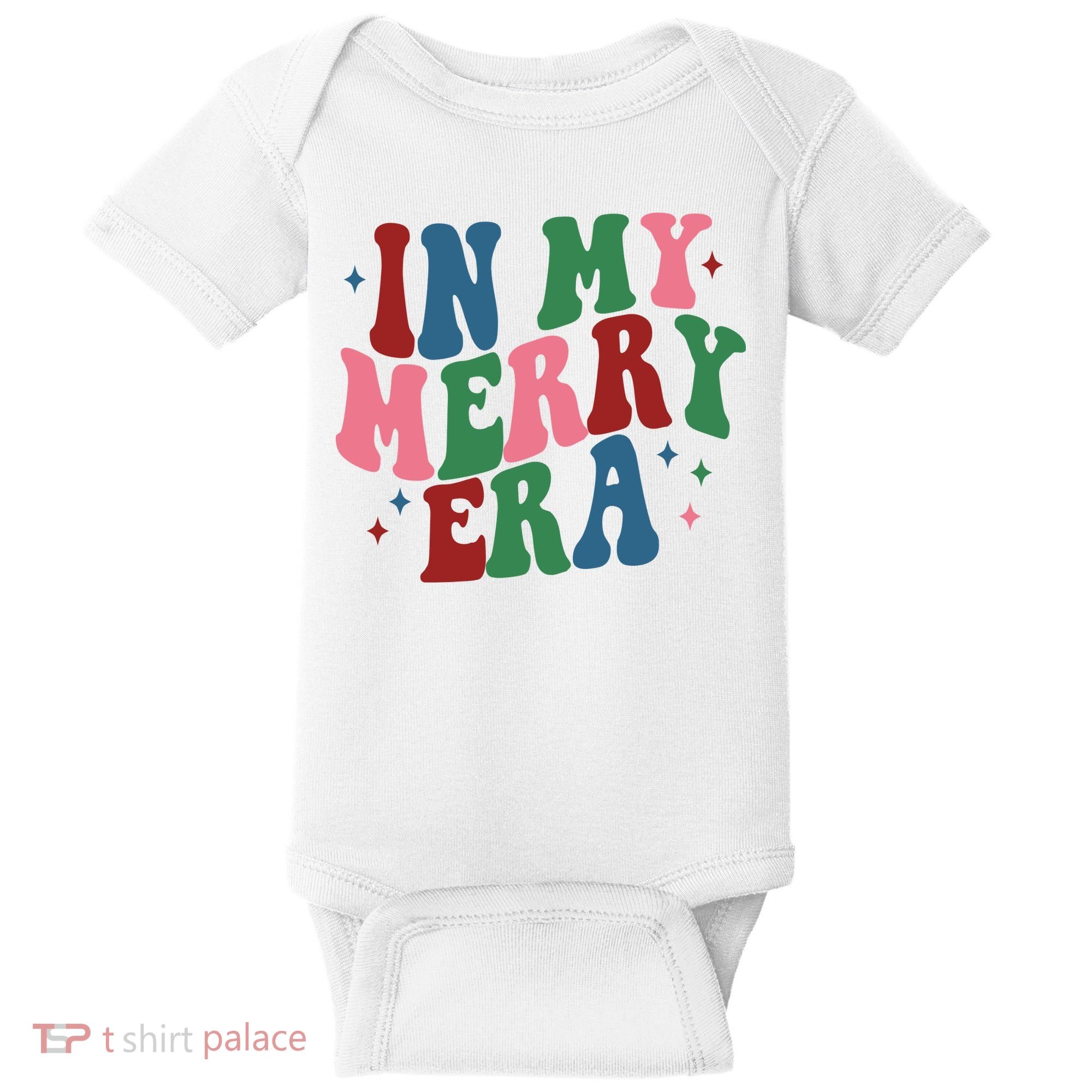 In My Merry Era Christmas Holiday Baby Bodysuit