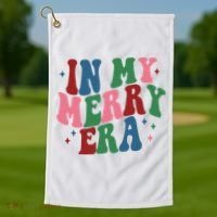 In My Merry Era Christmas Holiday Golf Towel thumb 1