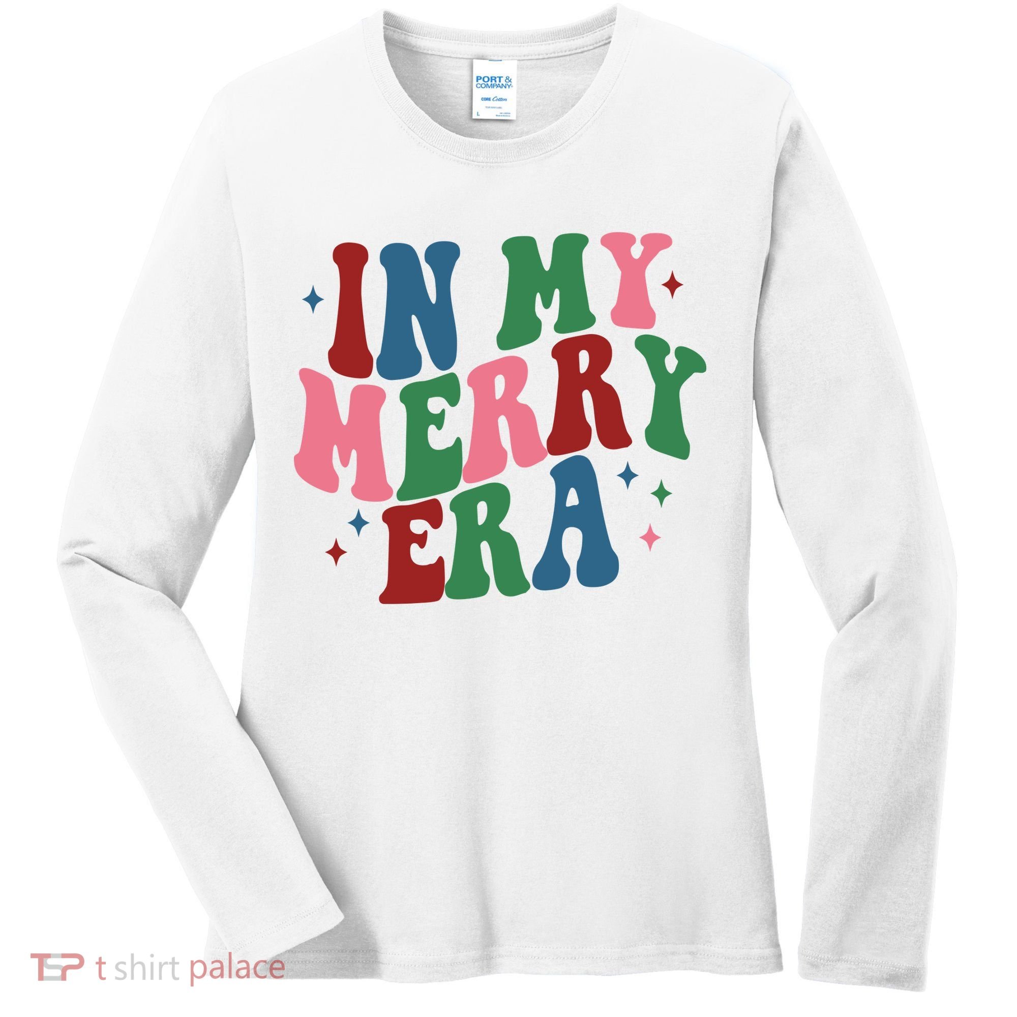In My Merry Era Christmas Holiday Women's Long Sleeve Shirt