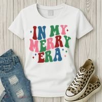 In My Merry Era Christmas Holiday Women's T-Shirt thumb 3