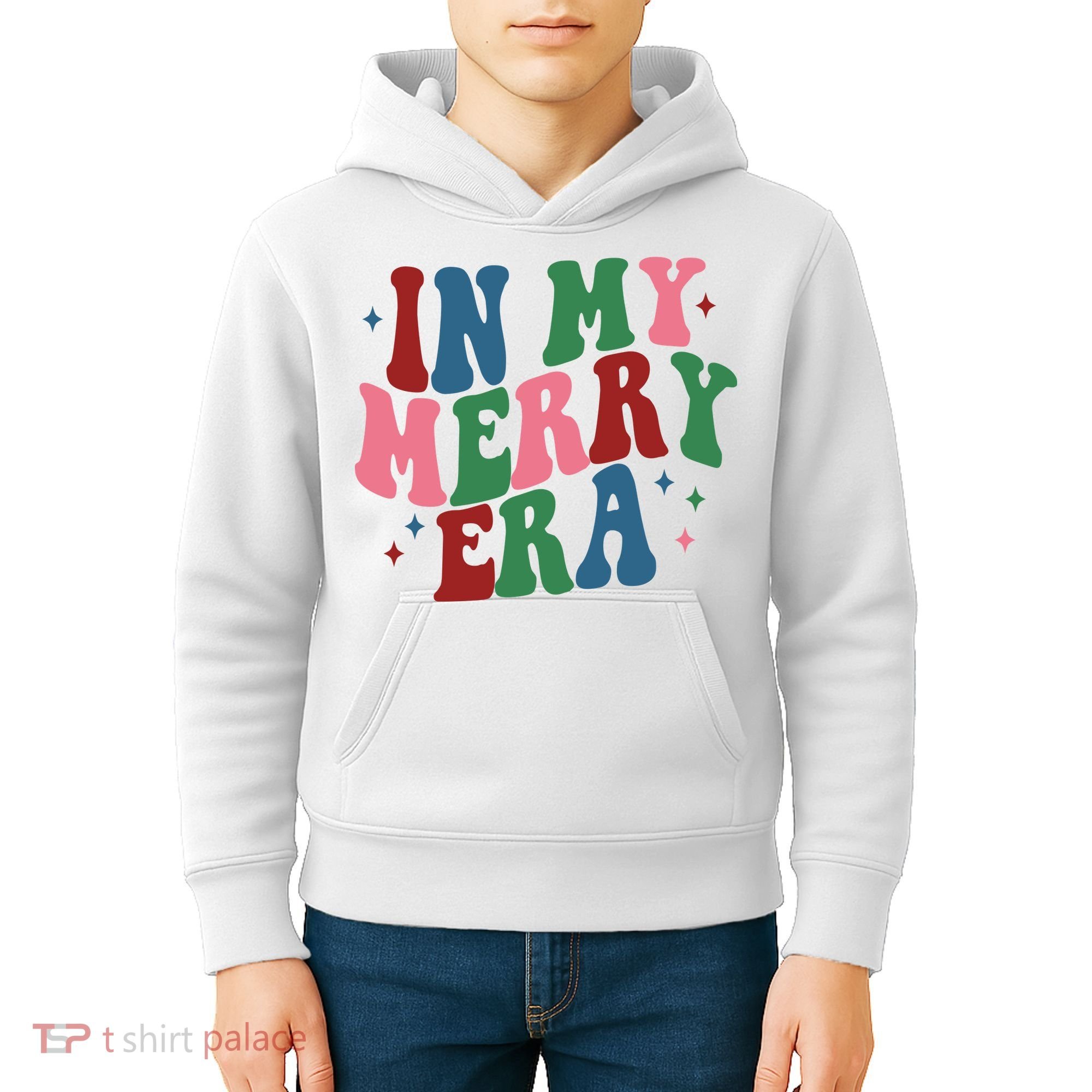 In My Merry Era Christmas Holiday Kids Hoodie