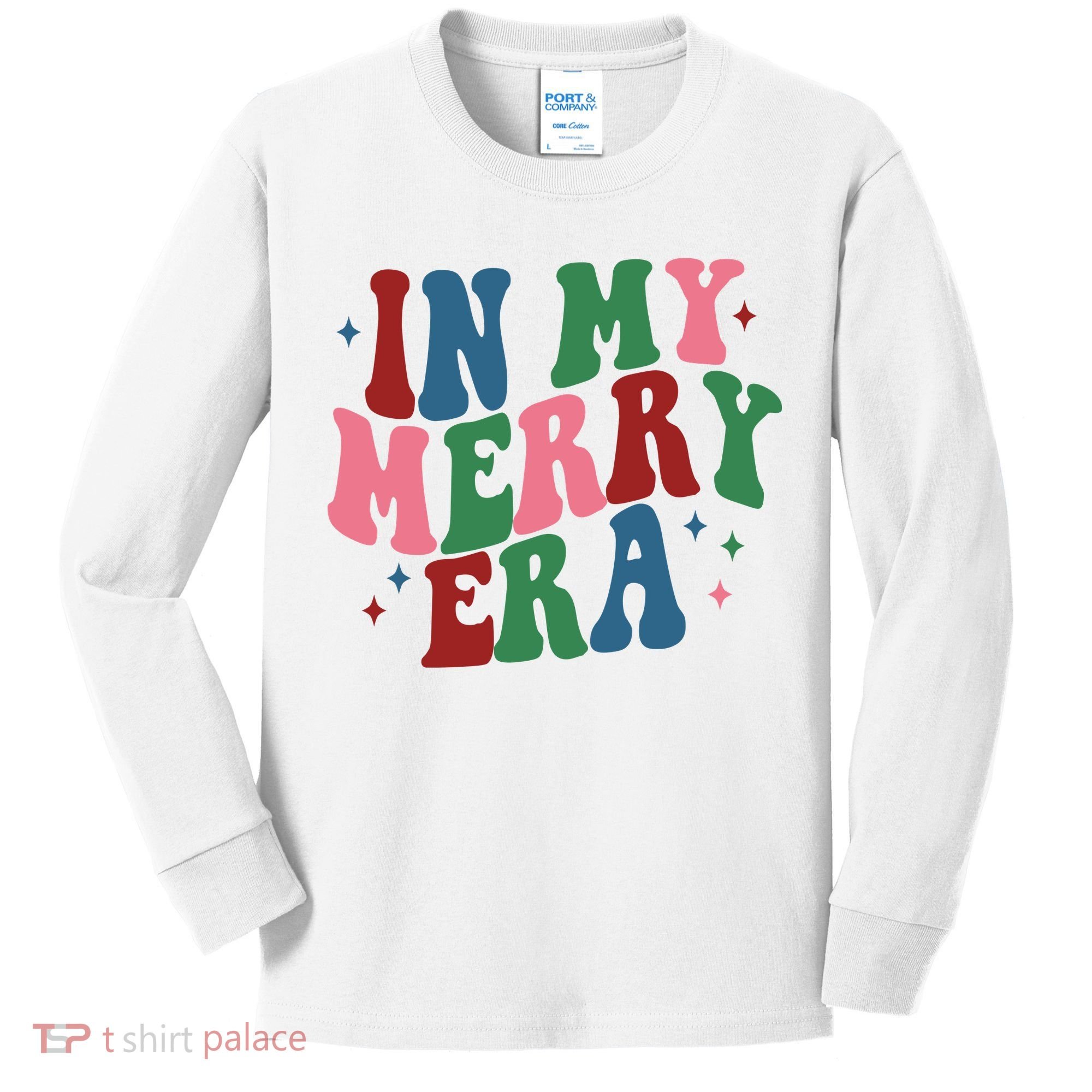 In My Merry Era Christmas Holiday Kids Long Sleeve Shirt