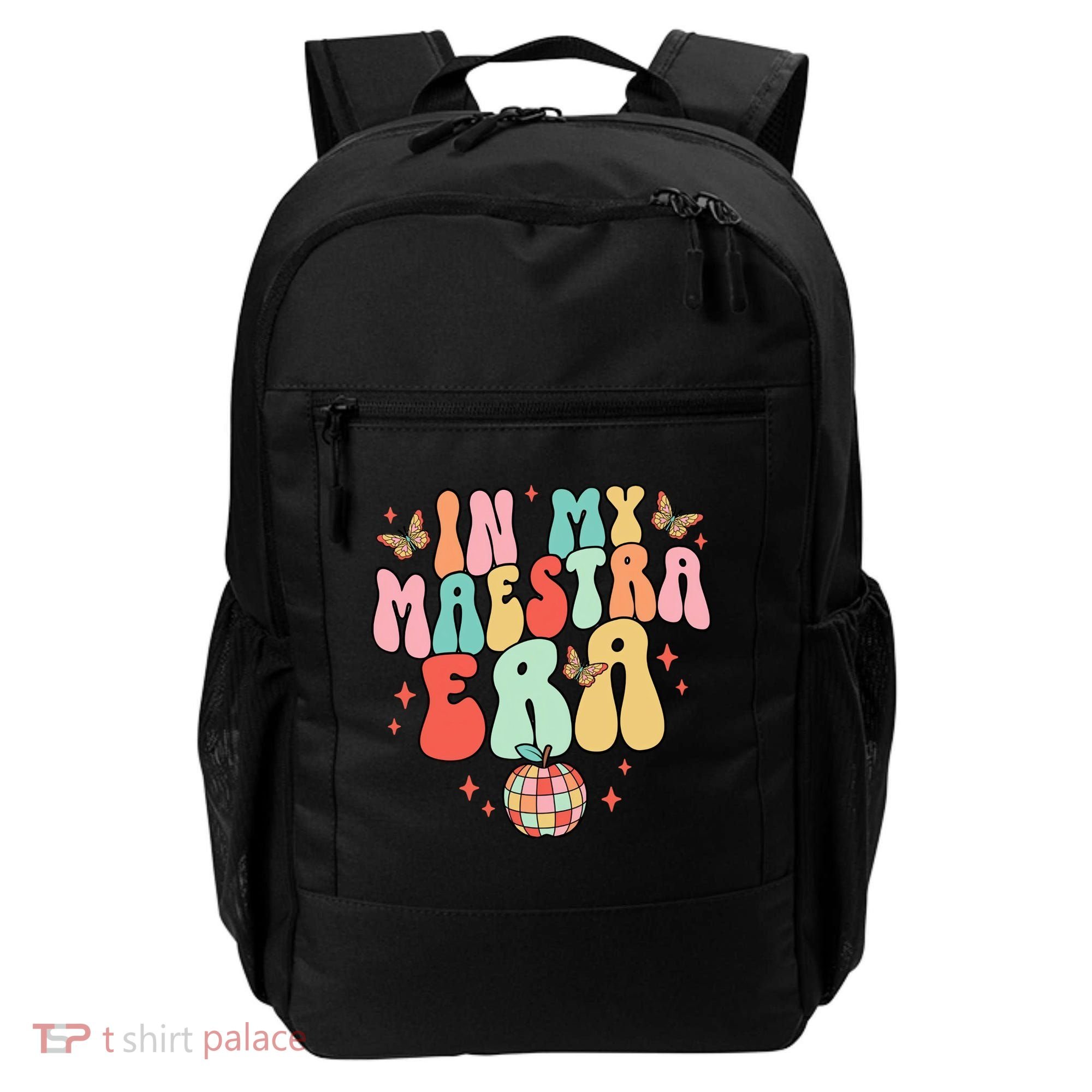 In My Maestra Era Spanish Teacher Back To School Backpack