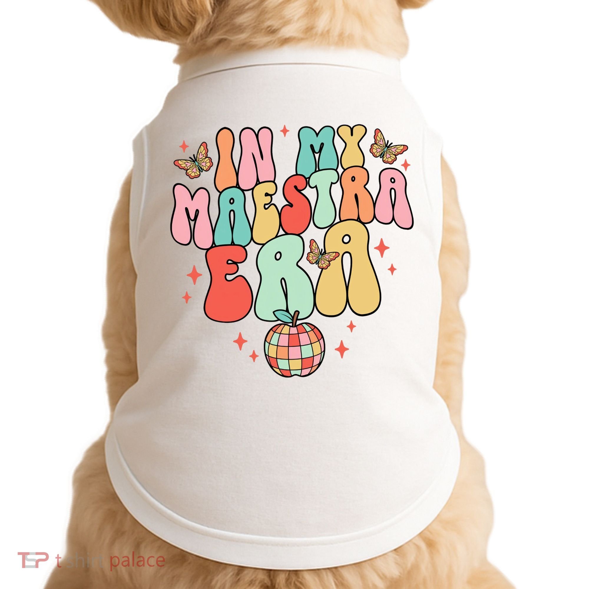 In My Maestra Era Spanish Teacher Back To School Doggie Tank
