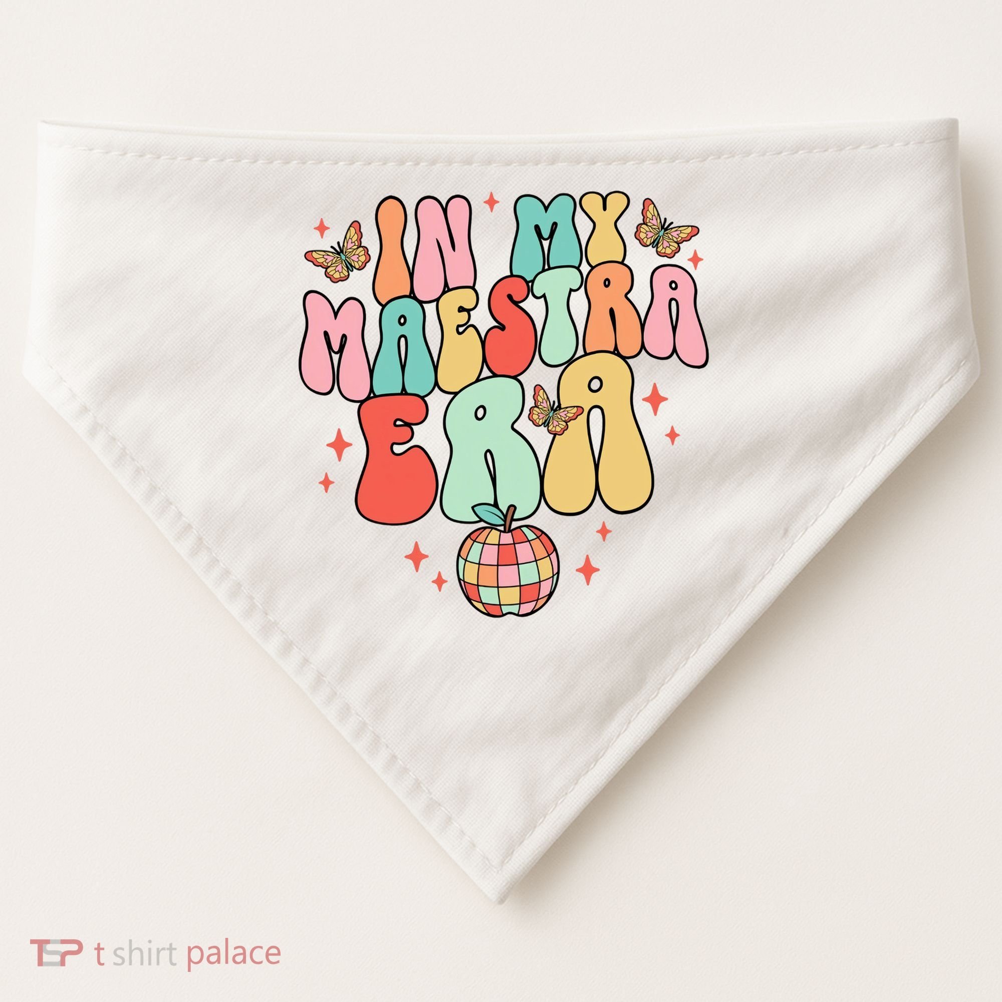 In My Maestra Era Spanish Teacher Back To School USA-Made Doggie Bandana